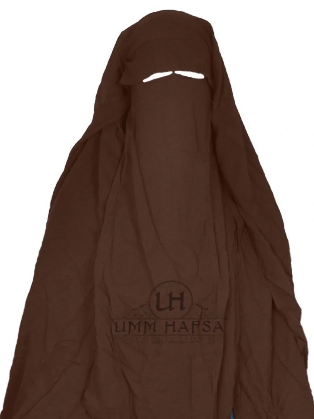 Umm Hafsa Brown 3 layer Niqab